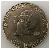 1776-1976 Type One Wide Print Bicentennial Eisenhower One Dollar Coin