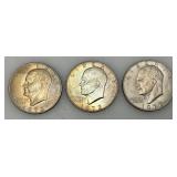 1972 Plain No Mint Mark Eisenhower One Dollar Coins