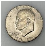 1776-1976 Type One Wide Print Bicentennial Eisenhower One Dollar Coin