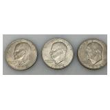LAST ONES 1972 Plain No Mint Mark Eisenhower One Dollar Coins