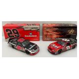 Misc. NASCAR 1:24 Scale Die Cast Stock Cars Kevin Harvick & Dale Jr. In Original Boxes