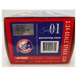 Misc. NASCAR 1:24 Scale Die Cast Stock Cars Kevin Harvick & Dale Jr. Clear Stock Car in Original Boxes