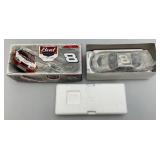 Misc. NASCAR 1:24 Scale Die Cast Stock Cars Kevin Harvick Clear Stock Car & Dale Jr. Born On Date 17 Feb. 2005 in Original Boxes