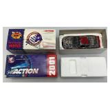 Misc. NASCAR 1:24 Scale Die Cast Stock Cars Kevin Harvick Clear Stock Car & Dale Jr. Born On Date 17 Feb. 2005 in Original Boxes