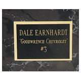 12" x 15" Dale Earnhardt "Goodwrench Chevrolet #3 Plaque With 8" x 12" Photo and Card Holder
