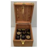 Footfitter Brand Wooden Shoeshine Box With Shoeshine Items