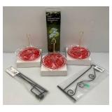 Misc. Garden Décor Including Hummingbird Feeders and More