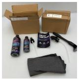 Misc. Cleaning Supplies Including Diposable Suits, Heavy Duty Heat Resistant Gloves and More