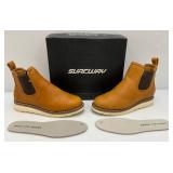SUREWAY Light Brown Full-Grain Leather GOODYEAR Welt Construction Slip/Oil/Acid Resistant Work Boot (New In Box) Size US Mens 10