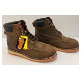 SUREWAY Dark Brown Tumble Leather GOODYEAR Welt Construction Slip/Oil/Acid Resistant Work Boot (New In Box) Size US Mens 13