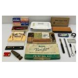 Very Old Speedball Pen Drawing Set & Vintage Printing Set And More
