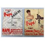 Misc. Vintage Collectible Paper Items Including Parts Pups Joke Books, 1983 Felt Pinup Girl Calendar and More