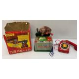 Misc. Vintage Toys And More Including Mickey Mouse, Battery Operated VIP The Busy Boss And More