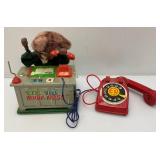 Misc. Vintage Toys And More Including Mickey Mouse, Battery Operated VIP The Busy Boss And More