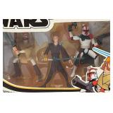 STAR WARS Clone Wars Commemorative DVD Collection Exclusive 3 Pack Durge, General Grievous & Asojj Ventress (New Old Stock)