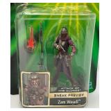 2001 STAR WARSS Clone Wars R3-T7, Zam Wessell And Clone Trooper Action Figures (New Old Stock)
