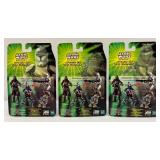 2001 STAR WARSS Clone Wars R3-T7, Zam Wessell And Clone Trooper Action Figures (New Old Stock)