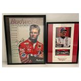 Collectible Dale Earnhardt And Dale Earnhardt Jr Framed Prints 19 1/2" x 25" And 23 1/4" x 29 1/4"