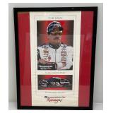 Collectible Dale Earnhardt And Dale Earnhardt Jr Framed Prints 19 1/2" x 25" And 23 1/4" x 29 1/4"