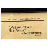 Collectible Dale Earnhardt Framed Items 19 1/2" x 25" And 23 1/4" x 29 1/4"