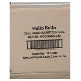 10 CASES OF HELLO BELLO 32OZ. HAND SANITIZER GEL (12PER)