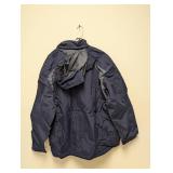 NEW PORT AUTHORITY 2XL HOODED JACKET (NAVY)