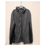 NEW PORT AUTHORITY 3XL HOODED ZIPPER JACKET (GRAY)