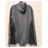 NEW PORT AUTHORITY 3XL HOODED ZIPPER JACKET (GRAY)