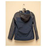 NEW PORT AUTHORITY SMALL HOODED ZIPPER JACKET (GRAY/NAVY)