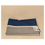 NEW ROOM ESSENTIALS AREA RUNNER (GRAY AND BLUE RUGBY STRIPE)