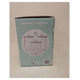 NEW ANCHOR HOCKING GOODE SUNDRY JAR GLASS STORAGE 3PC.