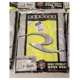 8 NEW RADWEAR HIGH VISIBILITY WORK WEAR MESH VEST SIZE LARGE