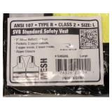 8 NEW RADWEAR HIGH VISIBILITY WORK WEAR MESH VEST SIZE LARGE