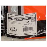 6 NEW RADWEAR HIGH VISIBILITY LONG SLEEVES SHIRT SIZE SMALL ORANGE