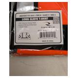 6 NEW RADWEAR HIGH VISIBILITY LONG SLEEVES SHIRT SIZE SMALL ORANGE