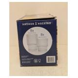 NEW ANCHOR HOCKING 16 PIECE GLASS DRINKING SET