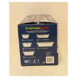 NEW SNAPWARE PYREX 18 PIECE  GLASS FOOD STORAGE SET