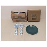 (3) ASSORTED HOLIDAY FLORAL SERVING SET