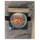 NEW OVERSIZED BRENT WOOF WATERPROOF PET BLANKET & FURNITURE PROTECTOR (GRAY)