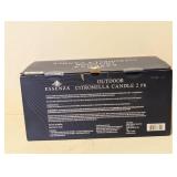NEW ESSENZA OUTDOOR CITRONELLA CANDLE 2PK. BLUE