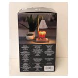 NEW MIKASA HOME ACCENTS ADJUSTABLE HEIGHT CANDLE WARMER (WHITE)