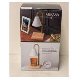 NEW MIKASA HOME ACCENTS ADJUSTABLE HEIGHT CANDLE WARMER (BLACK)