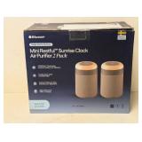 BLUEAIR MINI RESTFUL SUNRISE CLOCK AIR PURIFIER 2PK.