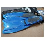 Cressi Adult Rondine Palau Fin Snorkel Set - Fin Size L/XL