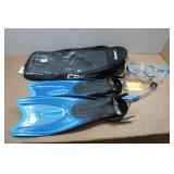 Cressi Adult Rondine Palau Fin Snorkel Set - Fin Size XS/S