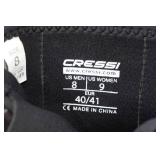 Cressi Minorca 3mm Neoprene Adult Anti-Slip Sole Boots - Size 8/9