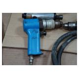Assorted Air Tools - Drills, Sander, Hose Accessories