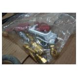 Assorted Air Tools - Drills, Sander, Hose Accessories