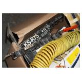 Assorted Hardware - Sockets, Air Hose, Clamps