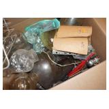 Vintage Lantern Glass with Assorted Hardware